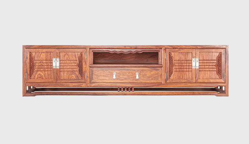 白银刺猬紫檀电视柜低柜现代中式全实木电视柜客厅高低柜